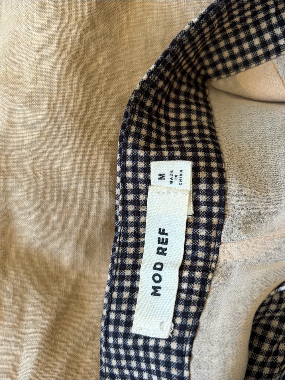 Mod Ref Black and Beige Gingham Ruffle Maxi Wrap Skirt - Picture 3 of 5